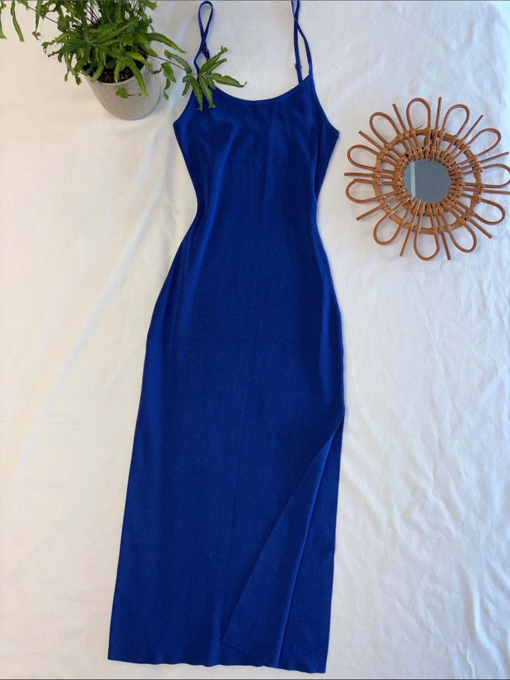 Hera Collection Cobalt Blue Spaghetti-Strap Maxi Dress